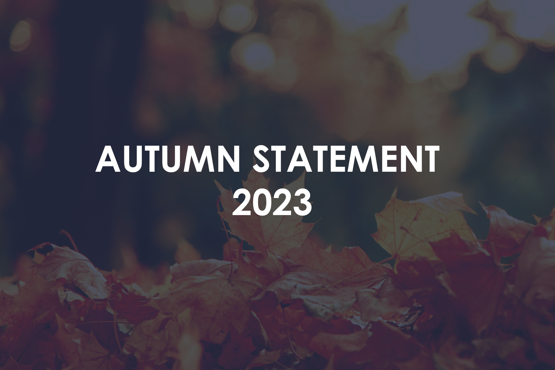 Autumn Statement - 22 November 2023